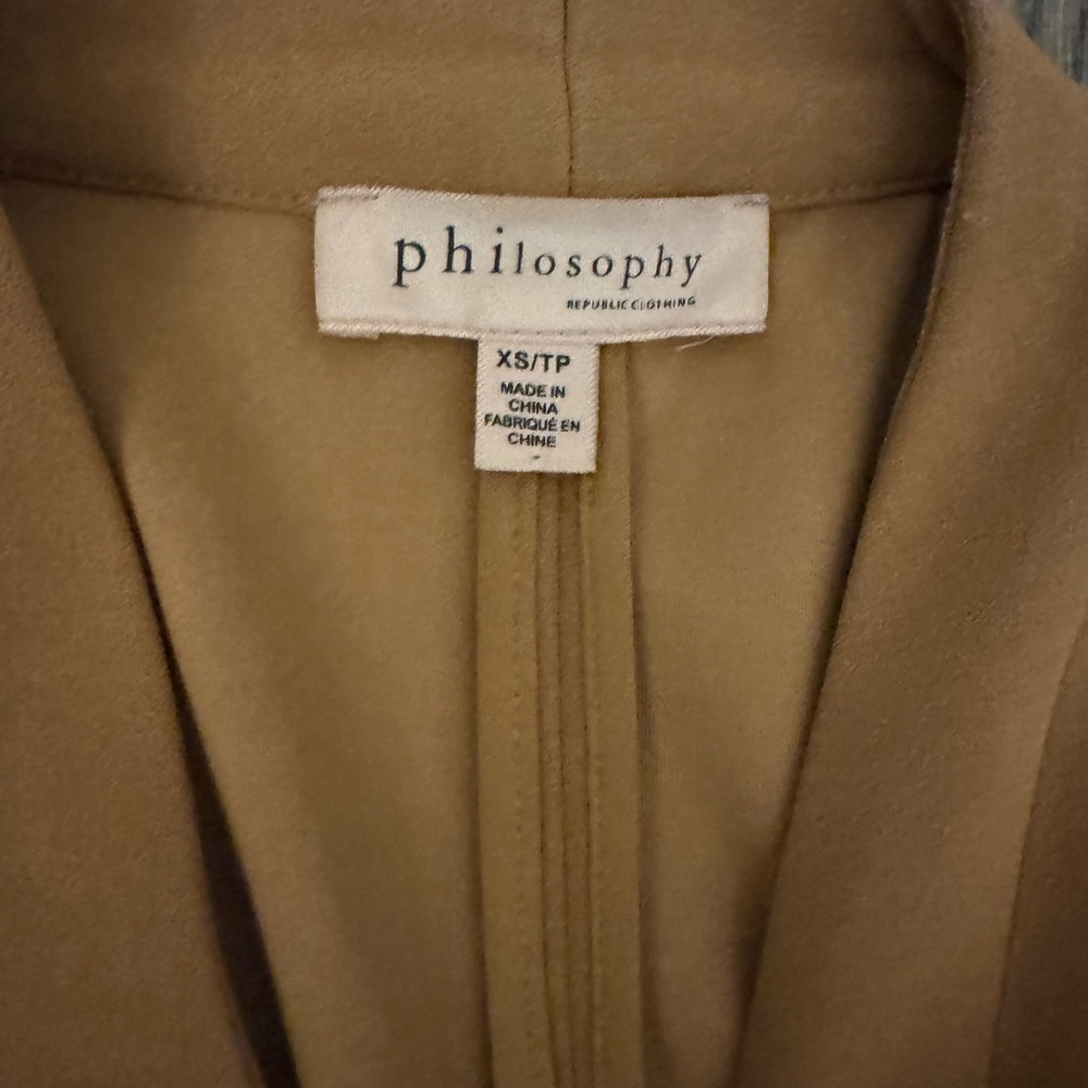 Philosophy Tan Blazer